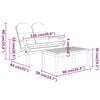 vidaXL 5-tlg. Garten-Lounge-Set Adirondack Massivholz Akazie