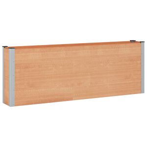 vidaXL Hochbeet Braun 200 x 30 x 72 cm WPC und Aluminium