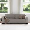vidaXL 3-Sitzer-Sofa Taupe 180 cm Stoff