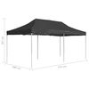 vidaXL Profi-Partyzelt Faltbar Aluminium 6x3 m Anthrazit