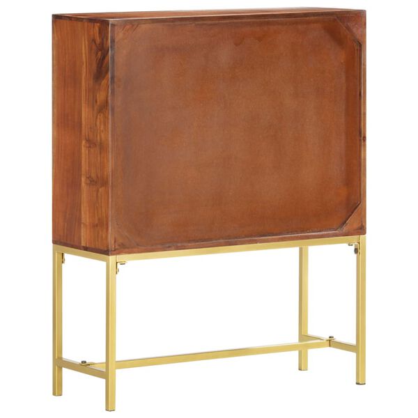 vidaXL Highboard 80 x 30 x 100 cm Massivholz Akazie