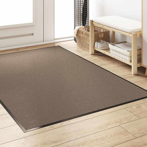 vidaXL Fußmatte Beige und Schwarz 120 x 180 cm Polypropylen und Vinyl
