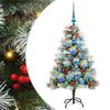 vidaXL K&uuml;nstlicher Weihnachtsbaum Gr&uuml;n und Wei&szlig; 120 cm