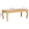 vidaXL Couchtisch Braun 100 x 55 x 40 cm massives Mangoholz