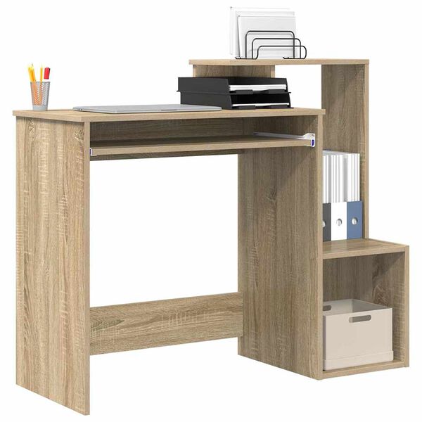vidaXL Schreibtisch Sonoma-Eiche 106 x 41 x 88.5 cm Holzwerkstoff
