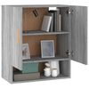vidaXL Wandschrank Grau Sonoma 60x31x70 cm Holzwerkstoff
