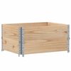 vidaXL Paletten-Aufsatzrahmen 2 Stk. 80x60 cm Massivholz Kiefer