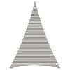vidaXL Sonnensegel 5 x 7 x 7 m HDPE Dreieckig Hellgrau und Wei&szlig;