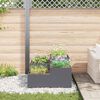 vidaXL Gartenblumentopf Anthrazit 100 x 100 x 48 cm Stahl