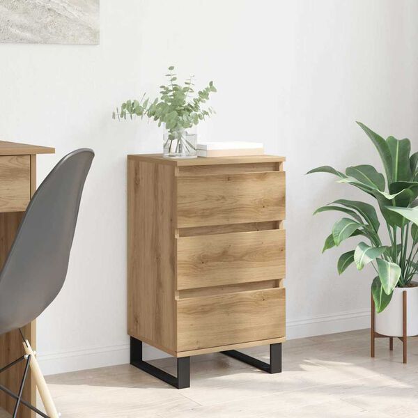 vidaXL Sideboard mit Schubladen Artisan-Eiche Holzwerkstoff
