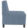 vidaXL | Modulares Armfreies Sofa | Blau 55 x 74 x 82 cm Cordstoff