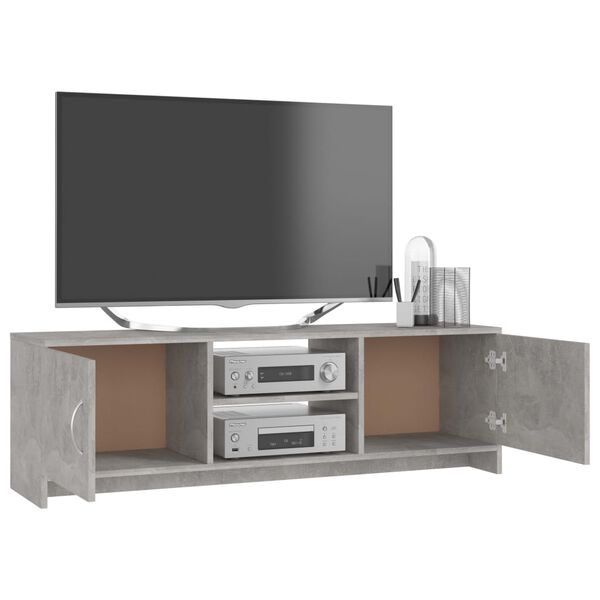 vidaXL TV-Schrank Betongrau 120x30x37,5 cm Holzwerkstoff