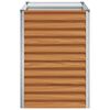 vidaXL Hochbeet Hellbraun 98 x 50 x 68 cm Verzinkter Stahl