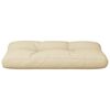 vidaXL Palettenkissen Beige 70x40x12 cm Stoff