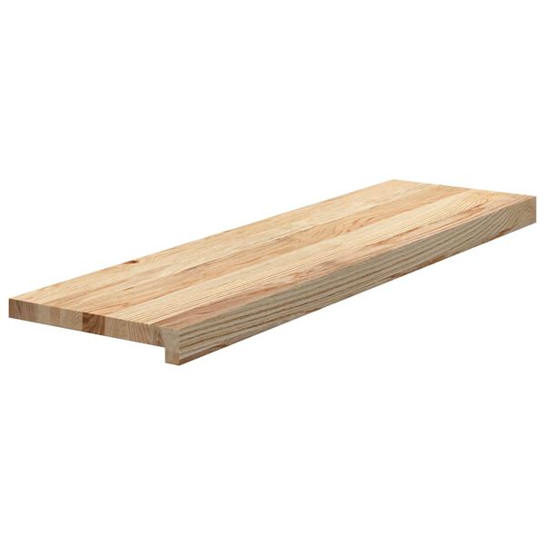 vidaXL Treppenstufen 2 Stk. Unbehandelt 90x30x2 cm Massivholz Eiche