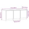 vidaXL TV-Schrank LED Schwarz 97x34x40 cm Holzwerkstoff