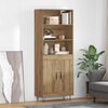 vidaXL Highboard 2 pcs Artisan-Eiche Holzwerkstoff