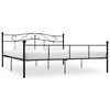 vidaXL Bettgestell Schwarz Metall 200&times;200 cm