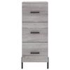 vidaXL Highboard Grau Sonoma 34,5x34x180 cm Holzwerkstoff