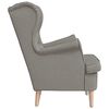vidaXL Sessel Taupe 74x84x100 cm Stoff