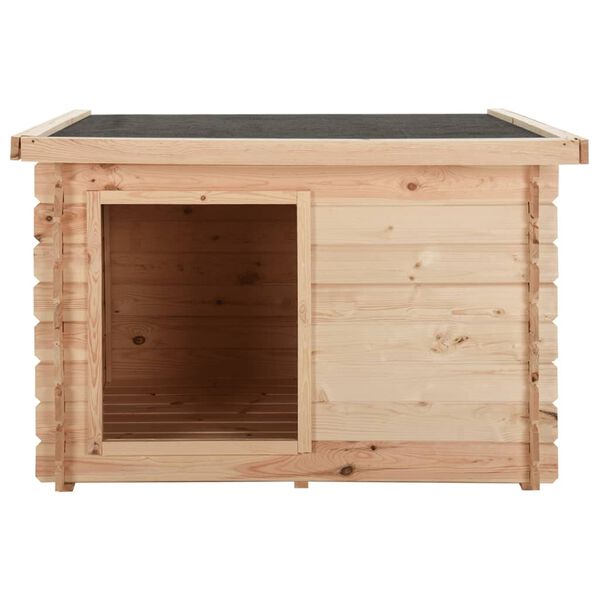 vidaXL Hundeh&uuml;tte122,5x118x82,6 cm Massivholz Kiefer 14 mm