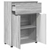 vidaXL Badezimmerschrank mit Regal Graues Sonoma 72,5 x 36,5 x 100 cm