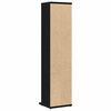 vidaXL CD-Schrank Schwarz Eichen-Optik 21x20x88 cm Holzwerkstoff