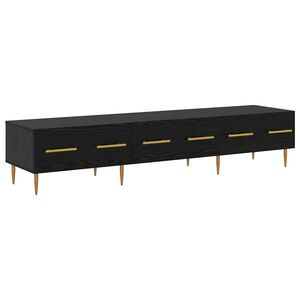 vidaXL TV-Schr&auml;nk Schwarz Eichen-Optik 150 x 36 x 30 cm Holzwerkstoff
