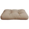 vidaXL Palettenkissen Taupe 60x61,5x10 cm Stoff