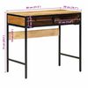 vidaXL Schreibtisch mit Regal Braun 80 x 50 x 75 cm massives Mangoholz