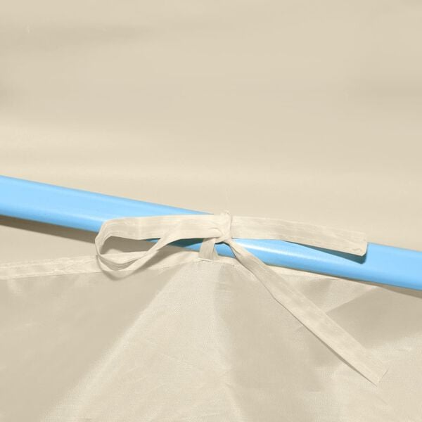 vidaXL Profi-Partyzelt Faltbar mit 4 Seitenw&auml;nden 2&times;2m Stahl Creme