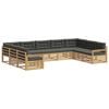 vidaXL Outdoor-Sofagarnitur 9 stk. Wei&szlig; und Anthrazit