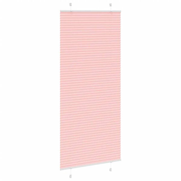 vidaXL Plissee Rosa 85x200 cm Stoffbreite 84,4 cm Polyester