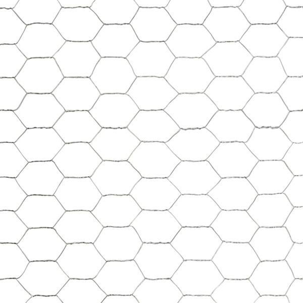 vidaXL Drahtzaun Verzinkter Stahl 25x1,2 m Silbern