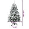 vidaXL Künstlicher Weihnachtsbaum Grün und Weiß 150 cm PVC und Metall