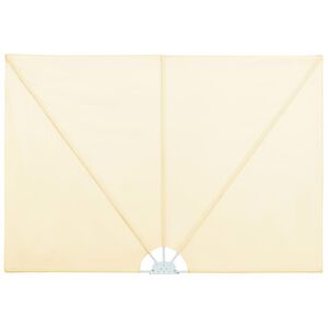 vidaXL Faltbarer Terrassen-Seitenf&auml;cher Creme 240&times;160 cm