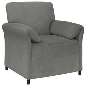 vidaXL 1-Sitzer Sofa Dunkelgrau 88 x 83 x 95 cm Samt