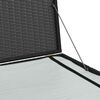 vidaXL Garden-Auflagenbox Schwarz 150x100x100 cm Poly Rattan
