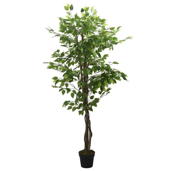 vidaXL Ficusbaum Künstlich 378 Blätter 80 cm Grün