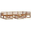 vidaXL Outdoor-Sofagarnitur 7 pcs Natur Massivholz Akazie