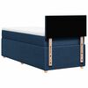 vidaXL Boxspringbett mit Matratze Blau 80x200 cm Stoff