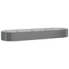vidaXL Hochbeet Verzinkter Stahl 322x100x36 cm Grau
