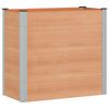 vidaXL Hochbeet Braun 100 x 50 x 91 cm WPC und Aluminium