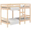 vidaXL Etagenbett ohne Matratze 90x200 cm Massivholz Kiefer