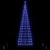 vidaXL LED-Weihnachtsbaum mit 800 LEDs mit St&auml;nder Blau 400 cm Eisen