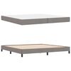 vidaXL Boxspringbett mit Matratze Taupe 200 x 200 cm Stoff
