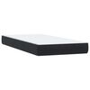 vidaXL Boxspringbett mit Matratze Schwarz 80x210 cm Samt