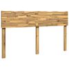 vidaXL Kopfteil mit Live Edge ROSTOCK Wei&szlig; 160 cm Massivholz Akazie