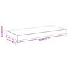 vidaXL Schwebende Wandregale 2 Stk. Eichefarben 50x23x3,8cm MDF