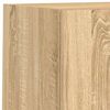 vidaXL 6-tlg. Wohnwand mit LED-Beleuchtung Sonoma-Eiche Holzwerkstoff